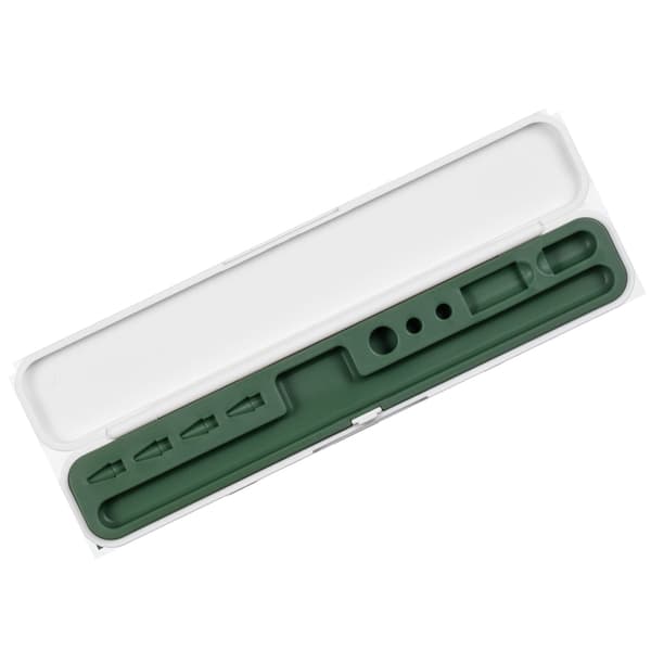 Grønt Stødsikkert Bærbart Stylus Pen Etui til IOS Tablet Blyant Multifunktionel Rejse Organizer