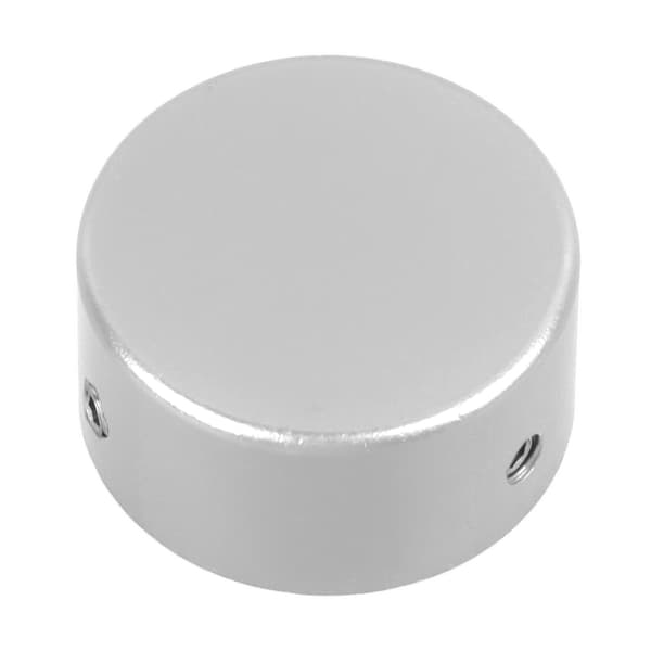 Pedal Footswitch Topper Aluminium Elgitarr Spikskydd Effektpedal Fotspikskåpa Silver