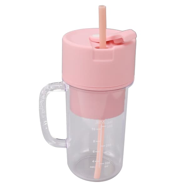 Mini Bærbar Oppladbar Blender Juicer Kopp Multifunksjonell Stor Kapasitet for Studenter Husholdning Rosa