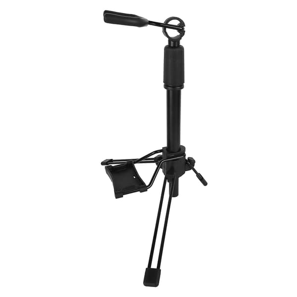 Elektrisk blæserørsholder justerbar foldbar solid jernstang musikinstrumentstativ