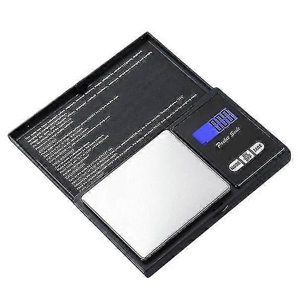 Sammenklappelig Digital Lommevægt - 500 G Sort