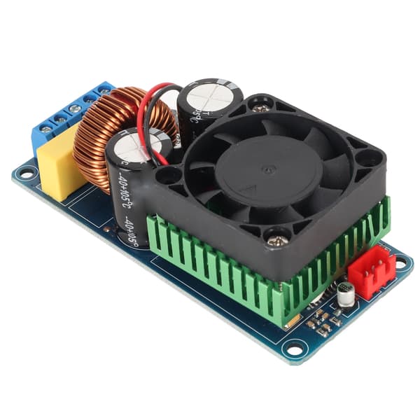 IRS2092S 500W Mono Hifi Effektforstærkerkort med Køleventilator til DIY Lydsystem