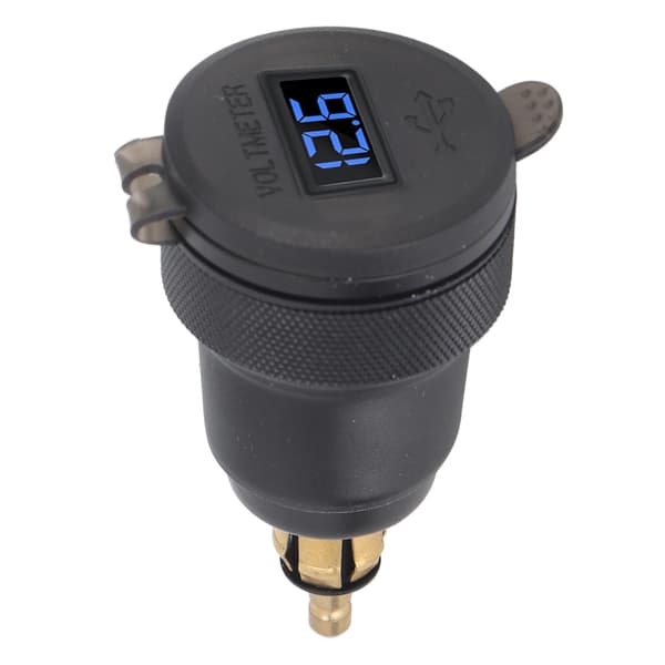 USB Billader QC3.0 PD Port Hurtiglading Strømadapter for 1 2 3-serien DC12 til 24V EU-grensesnitt Blå