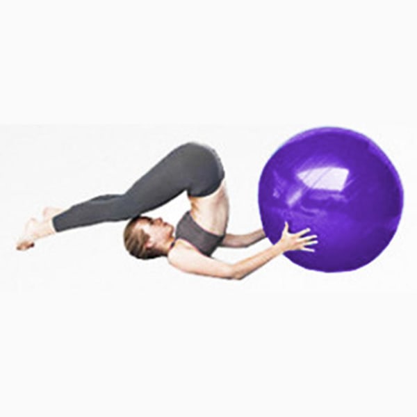 Joogapallo, Scrub Räjähdyssuojattu pallo Fitness Jooga Balance -harjoitteluun pumpulla Purple 65CM