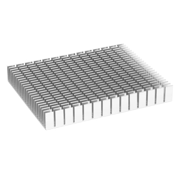 Køleplade Aluminium Køler Køleplade Radiator 150x120x20mm til CPU Forstærker PCB Hvid