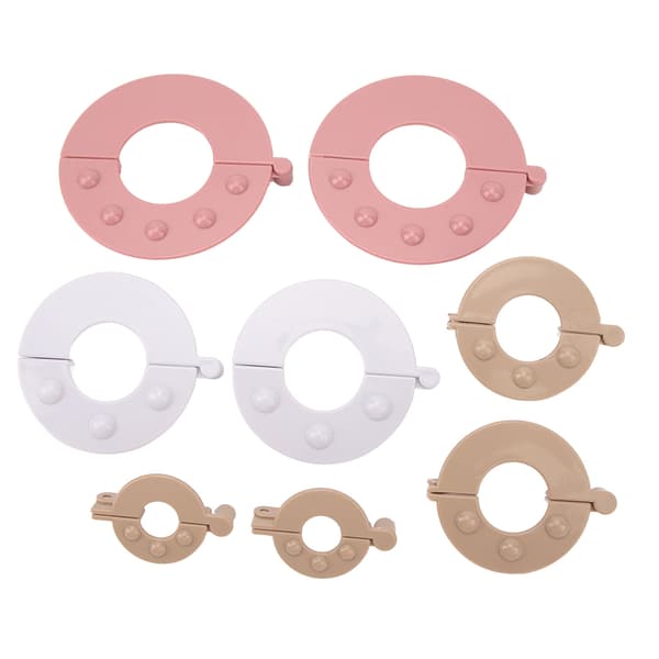 8 st Pompom Maker Kit DIY Ullstickning Hantverk Fluffboll Väv Effektivitetsverktyg