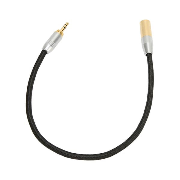 3,5 mm han til Mini XLR 3-pin kabel forgyldt adapter til mikrofonmixer kamera