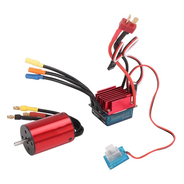 Borstlös Motor ESC Kit 4500KV 35A Programmerbar för 1 14 1 16 RC Bil