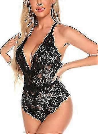 Dame-bodystocking i blonde-lingeri undertøj
