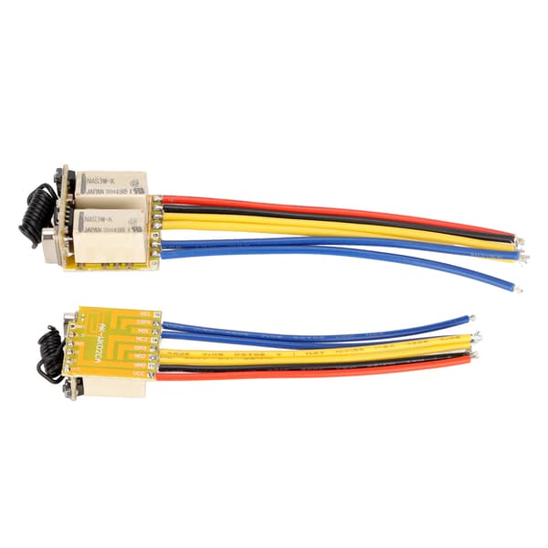 Mini RF 2CH 433MHz Trådløs Relæ Switch Sender Modtager DC3.7‑12V Hjemmeautomatisering