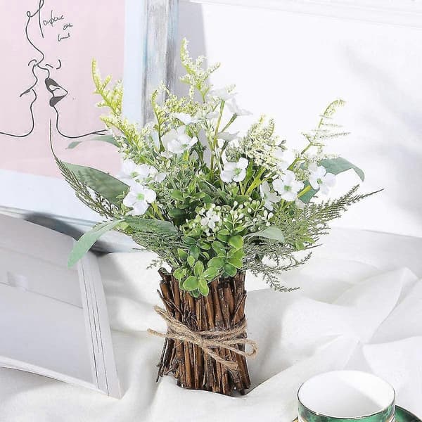 28 cm Artificial Plants - Mixed Bamboo Pot, Home Decor (ShiKai)