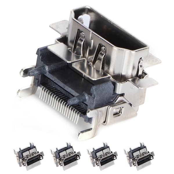 5 stk. 1080P HDMI Socket Port Interface Connector Udskiftning til Xbox One S Spillekonsol