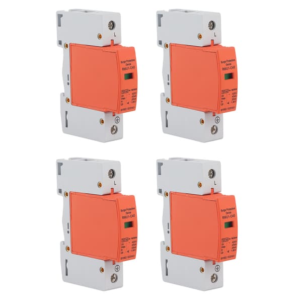 4 st 1P överspänningsskydd DIN-skenmontering SPD husavledarskydd AC 420V RMU1-C40