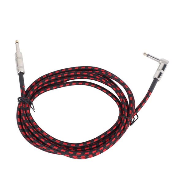 Guitar Instrumentkabel Støjfrit Retvinklet til Lige Audio Interconnect Kabel til Elektrisk Mandolin Bas 6M