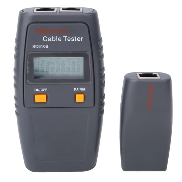 SC6106 LAN Netværkskabel Tester Elektrisk Linjefinder med LCD-display