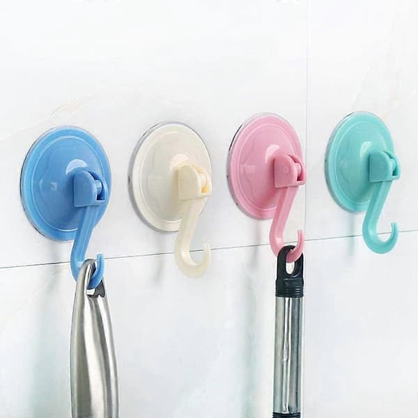 New Oversized Powerful Vacuum Strong Transparent Suction Cup Wall Hooks Nail Hook Hanger-S