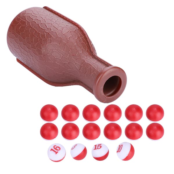 Billard Shaker Flaske Og 16 Nummererede Tally Balls Pool Terninger Billard Tilbehør