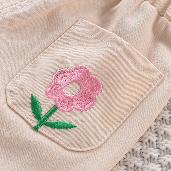 Børne Joggingbukser Casual Fitted Blød Elastisk Talje Ankel Længde Beige Størrelse 90