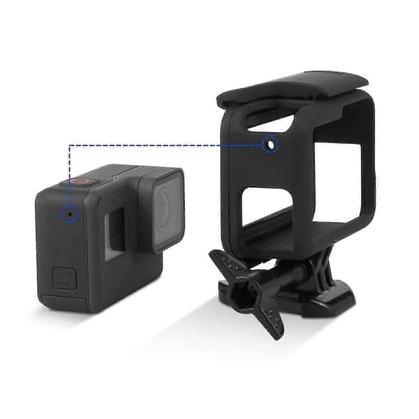 for Hero (2018) / 6 / 5 Camera Housing Protective Shell Accessory for Go Pro Hero6 Hero5 Bl black