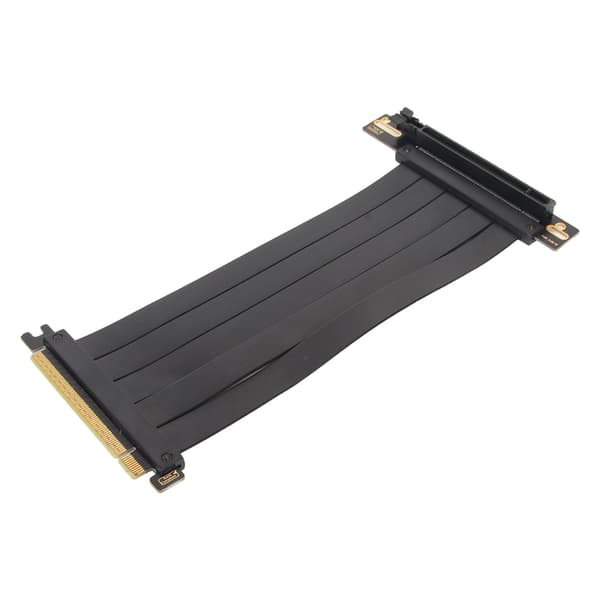 PCIE 4.0 X16 Riser Kabel 20cm 7.9in Høj Hastighed Fleksibel 90 Graders GPU Forlænger til RTX 4090 Sort