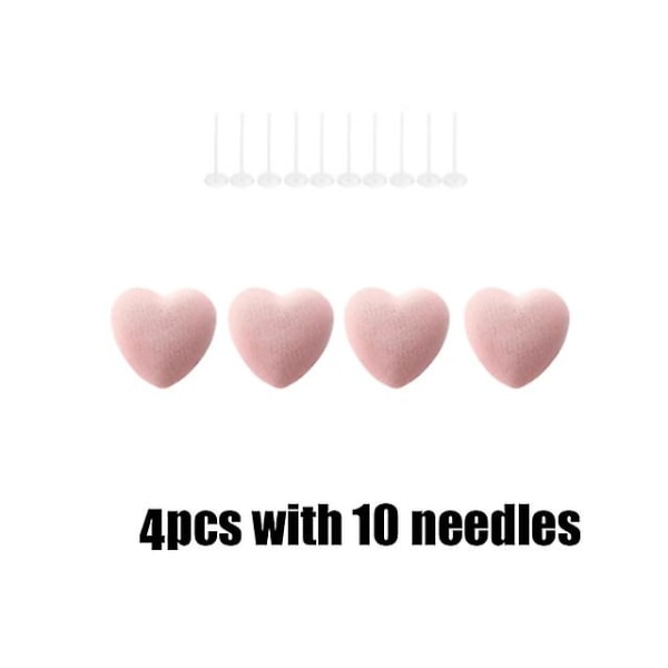 4 kpl lakanan peitonpidikeneulat lapsille Sängyn koristelu Candy Heart Pilvi Pyöreä kukka Muotoinen Pussilakanat Liukumattomat pidikkeet heart-pink