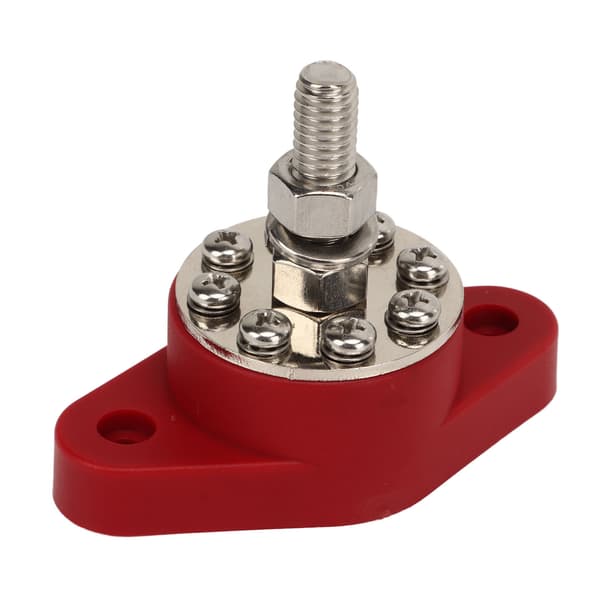 Kraftdistributionsblock 8 Terminal 3/8in Stud DC 48V 180A Universal Batteri Sammlingsskena Marin RV Båt