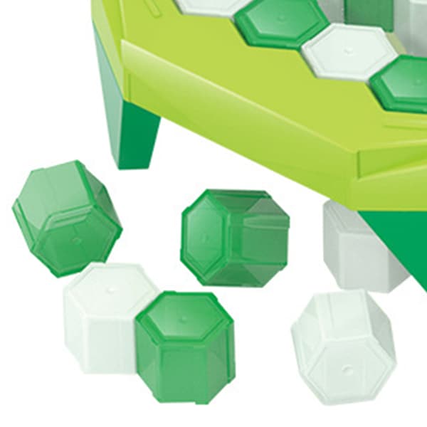 Interaktivt isblok-brydespil med dyr til småbørn Grøn