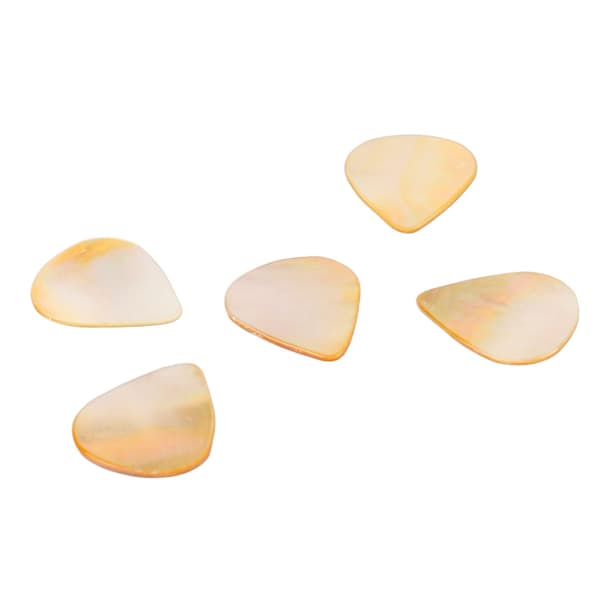 5 st gitarrplektrum Abalone Shell musikinstrument tillbehörsset för bas akustisk gitarr