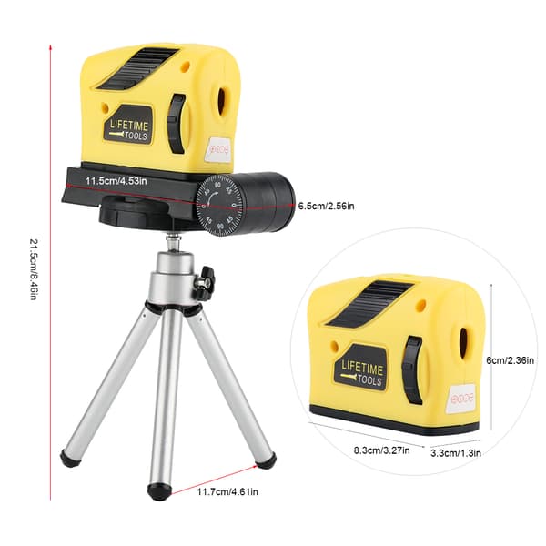 Vaterpas Laser Justeringsværktøj med Tripod Stativ
