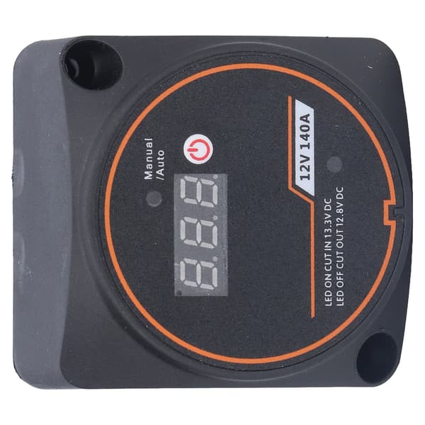 Dubbel batteriisolatorrelä 12V 140A Vattentät Digital Display för Bil Båt