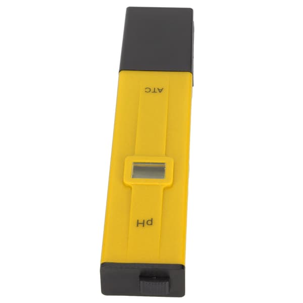 Digitalt PH-meter 0,0 til 14,0 pH-område Lille fejl ABS Pen til akvarielaboratorium Gul Sort