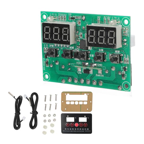 220V Digital Display Dobbelt Relæ Temperaturregulator Termostat Modul HWW1012