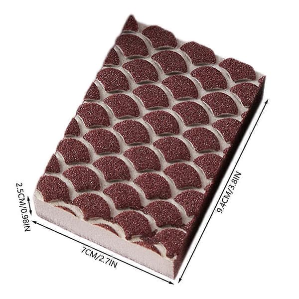 Emery Rustfjerner Svamp Premium Viskelæder Grydeskrubber Multifunktionel Skuresvamp til Køkkengryder Pander Brusebad Badekar 1pc