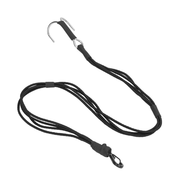 RC Crawler Kinetic Winch Strap Elastisk Rednings Træk Trailer Reb med Kroge til 1/10 1/8 Skala RC Bil Sort
