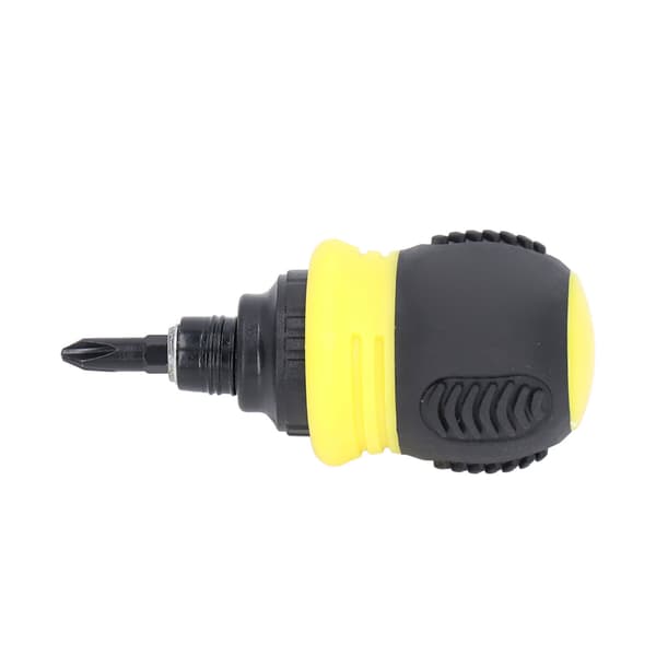 Skraldeskruetrækker Mini Magnetisk Krydshoved Slidset 2 i 1 Krom Vanadium Stål Hardware Gul