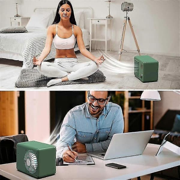 Personlig luftkøler ventilator, 2000 Mah Trådløs Bærbar Aircondition