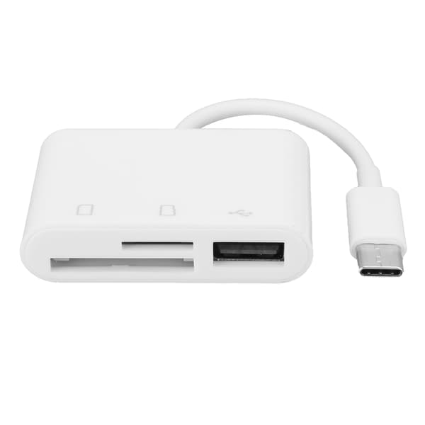3 i 1 Typ C Minneskortläsare USB Hub Adapter för Laptop Telefon Dataöverföring