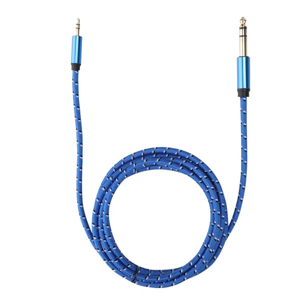 3,5 mm til 6,35 mm Stereo Han Audio Kabel til Forstærker Højttaler Elektrisk Guitar 2M