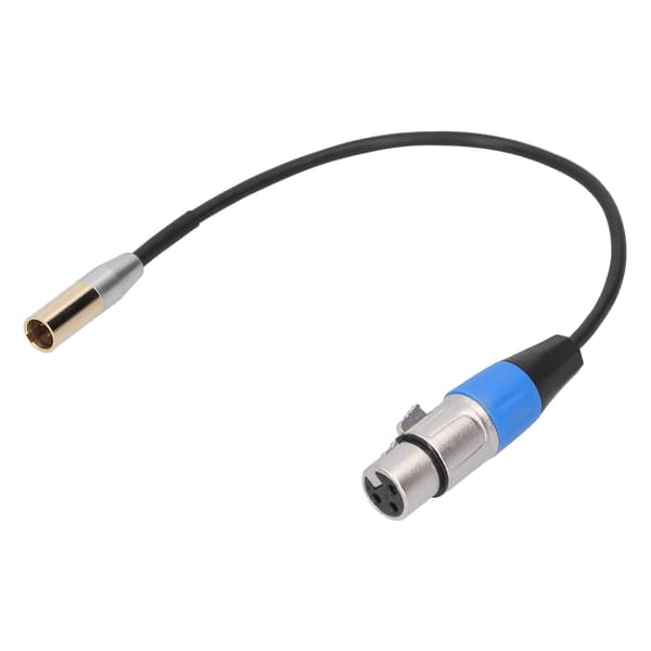 3-benet Mini Han til XLR Hun Audio Kabel Zinklegering Hus Kobberskal 30cm
