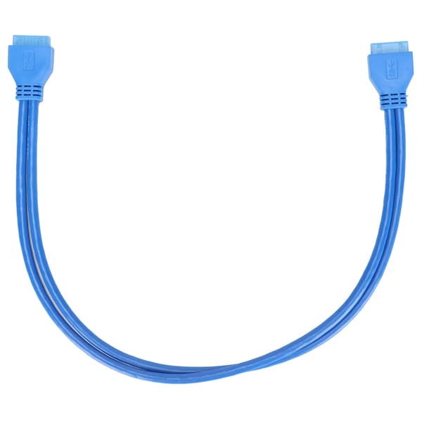 USB 3.0 20 Pin Han til Han Forlængerkabel 50cm Kompatibel USB 2.0 1.1