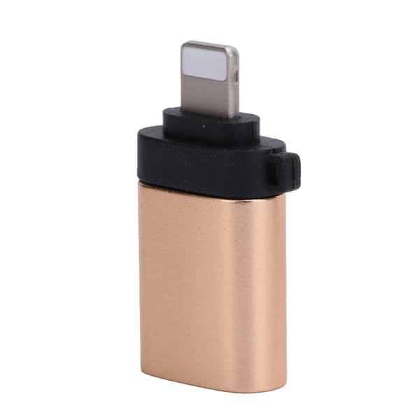 USB 3.0 OTG Adapter Konverter Hurtiglading Dataoverføring Kompatibel med iOS Telefon Gull