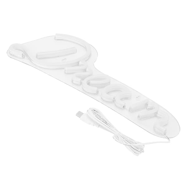 LED Neonlampa USB-driven Väggskylt Party Högtid Sovrumsdekoration Blå