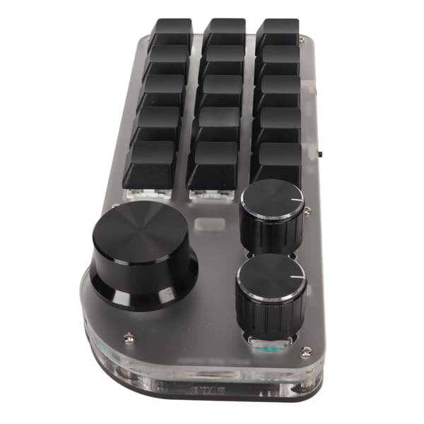 USB Mini 15 Tasters Programmerbart DIY Tastatur med 3 Tilslutningstilstande Type C Kablet Bluetooth 2.4G Trådløs