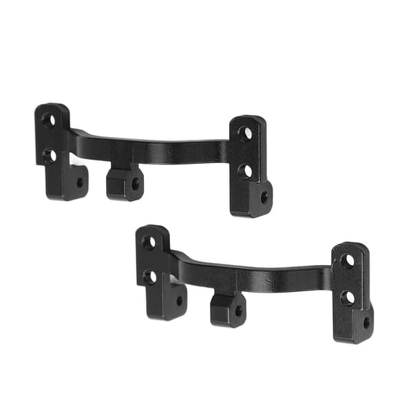 2 stk. Trækstangsbase af aluminiumslegering til WPL C24 C14 C14K C24K 1/16 RC Bil Sort