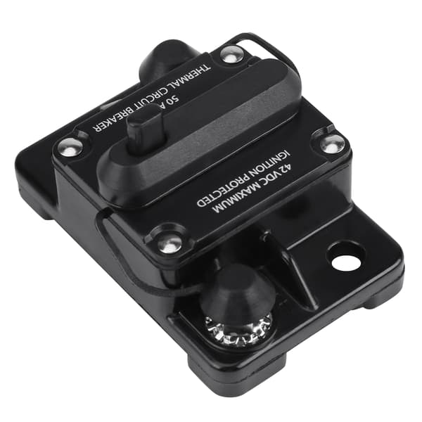 DC12V-42V Bil Stereo Audio Inline Strömbrytare Manuell Återställning (50A)