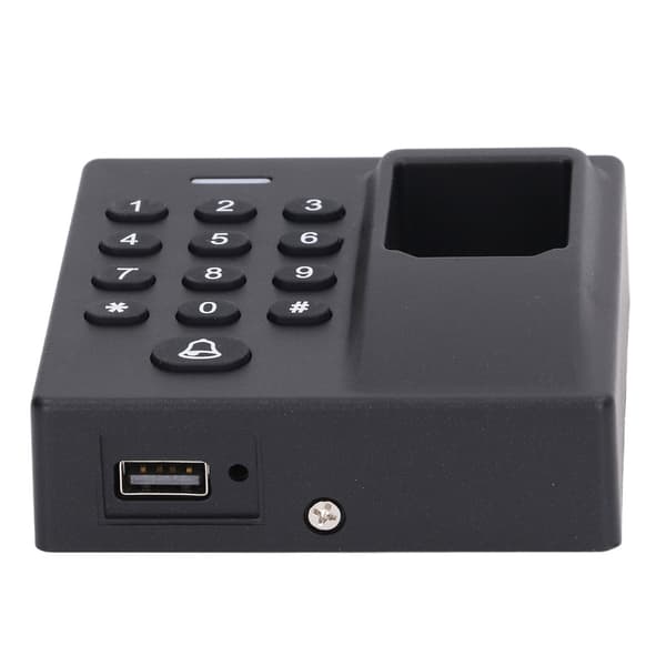 Fingeravtrycksdörrlås Passerkontroll ABS USB Programmerbar för Kontor Hem DC 12V