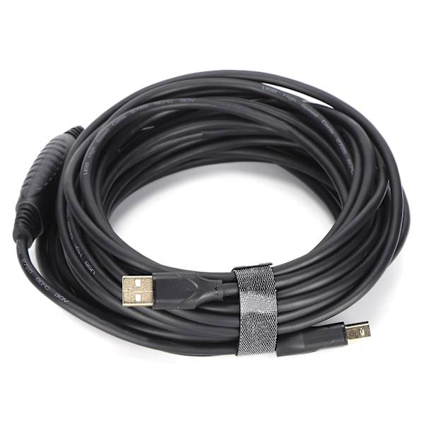 Mindpure Printerkabel US009 Fuld Kobberkerne USB2.0 10 Meter Sort Computerudskrivningsdatakabel til Printer Kopimaskine