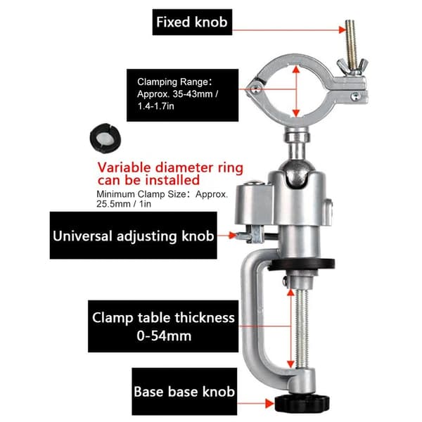 Elektrisk Drill Stand Bord Benk Skrustikke Klemmeholder