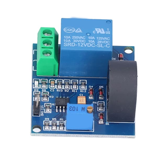 AC Strøm Detektions Sensor Modul 12V Relæ Beskyttelse 5A Overstrømsbeskyttelse Switch Output