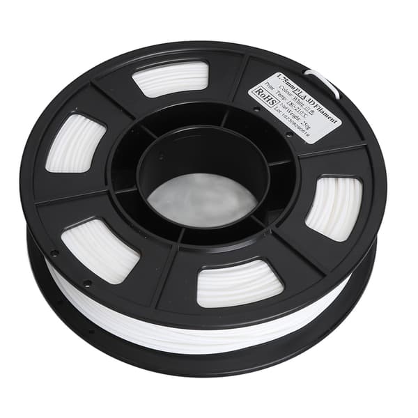 Hvit PLA 3D-printerfilament 1,75 mm 250 g Nettovekt 180 til 210 Celsius for 3D-utskrift Refill-erstatning